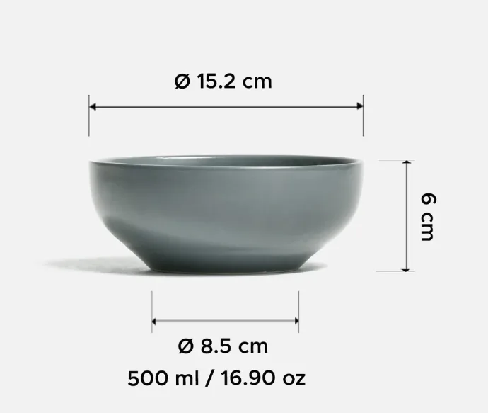 TAZON CEREAL 500ML MATTE GRIS CHICAGO 4