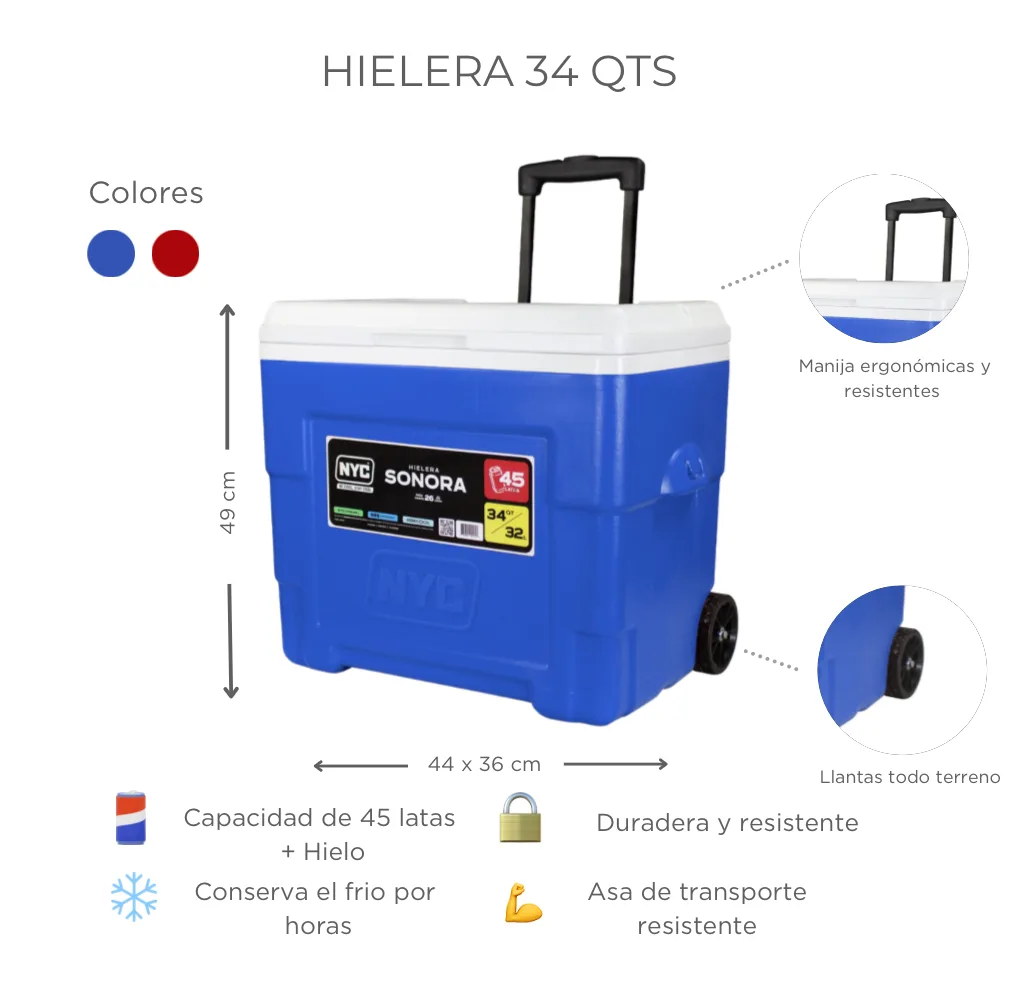 HIELERA 34QTS SONORA NYC 3