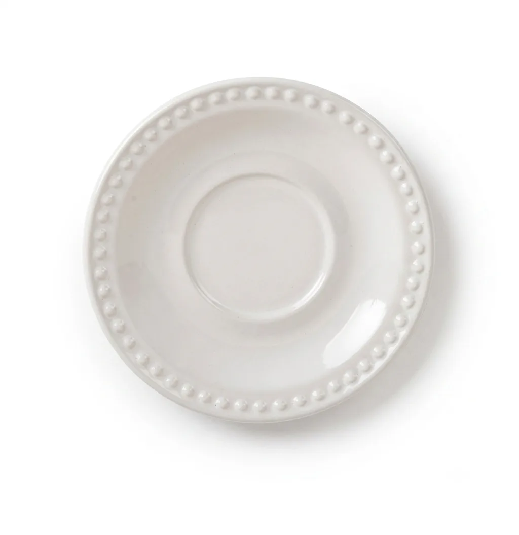 PLATO PARA TAZA 16CM EMBOSS MAUVE CINSA