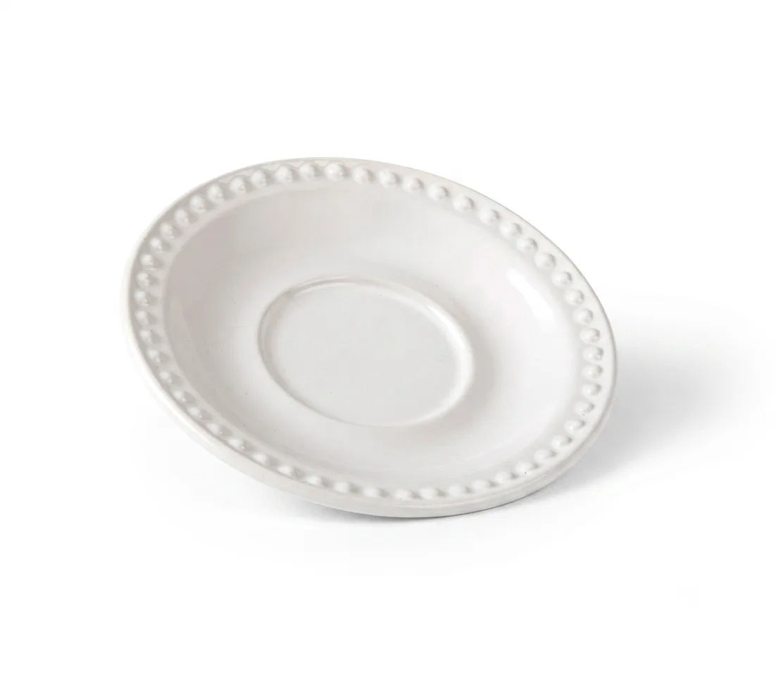 PLATO PARA TAZA 16CM EMBOSS MAUVE CINSA 3